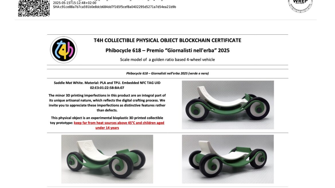 Collectible certification UID 02E301225BBA07